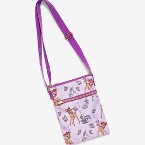 Loungefly Disney Bambi Forest Friends Passport Crossbody NWT